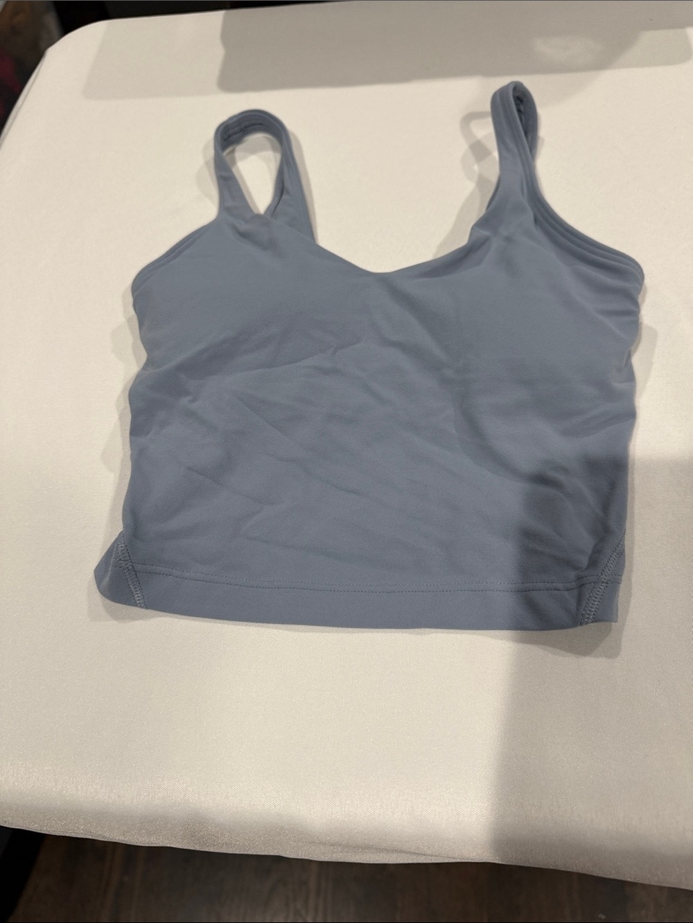 Lululemon Light Blue Scoop Neck Crop Tank